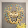 SDH Double Peacock Wall Clock Modern Design Home Decoration Art Wall Clock - Divine Inspiration Styles