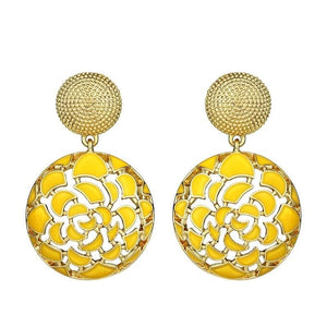NEWGLORY Women's Fine Fashion Elegant Stylish Enamel Earrings - Divine Inspiration Styles
