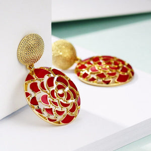 NEWGLORY Women's Fine Fashion Elegant Stylish Enamel Earrings - Divine Inspiration Styles