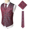 KINGSTON Design Men's Fashion Gold Blue Purple Paisley 3PCS Suit Set - Divine Inspiration Styles