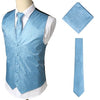 KINGSTON Design Men's Fashion Gold Blue Purple Paisley 3PCS Suit Set - Divine Inspiration Styles