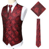 KINGSTON Design Men's Fashion Gold Blue Purple Paisley 3PCS Suit Set - Divine Inspiration Styles