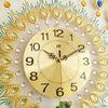 PROSPERITY Peacock Wall Clock Modern Design for Living Room Decorative Wall Clock - Divine Inspiration Styles