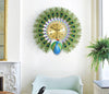 PROSPERITY Peacock Wall Clock Modern Design for Living Room Decorative Wall Clock - Divine Inspiration Styles