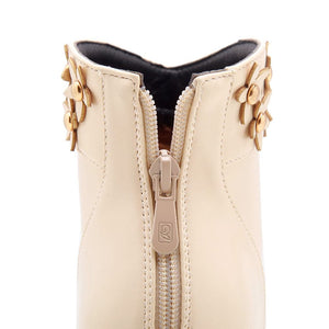 EVERLY Design Women's Stylish Elegant Floral Design Fashion Boot Shoes - Divine Inspiration Styles