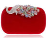 YGM Design Collection Women's Fashion Peacock Crystal Statement Clutch Bag - Divine Inspiration Styles