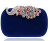 YGM Design Collection Women's Fashion Peacock Crystal Statement Clutch Bag - Divine Inspiration Styles