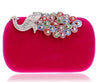 YGM Design Collection Women's Fashion Peacock Crystal Statement Clutch Bag - Divine Inspiration Styles