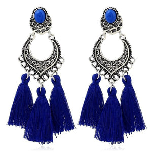 HCL Women's Elegant Fashion Vintage Filigree Tassel Earrings - Divine Inspiration Styles