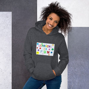 LEARNING IS FUN! Men's & Women's Fashion Premium Quality Thick Hoody Sweatshirt - Divine Inspiration Styles
