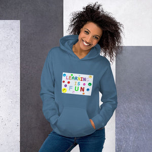 LEARNING IS FUN! Men's & Women's Fashion Premium Quality Thick Hoody Sweatshirt - Divine Inspiration Styles