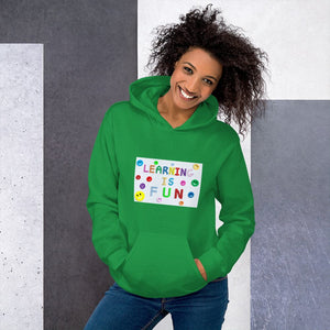 LEARNING IS FUN! Men's & Women's Fashion Premium Quality Thick Hoody Sweatshirt - Divine Inspiration Styles
