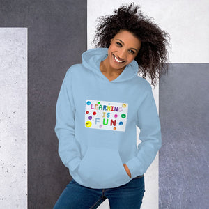 LEARNING IS FUN! Men's & Women's Fashion Premium Quality Thick Hoody Sweatshirt - Divine Inspiration Styles