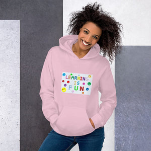 LEARNING IS FUN! Men's & Women's Fashion Premium Quality Thick Hoody Sweatshirt - Divine Inspiration Styles