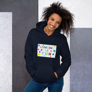 LEARNING IS FUN! Men's & Women's Fashion Premium Quality Thick Hoody Sweatshirt - Divine Inspiration Styles