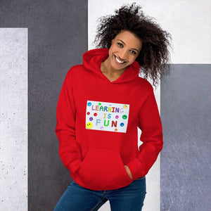LEARNING IS FUN! Men's & Women's Fashion Premium Quality Thick Hoody Sweatshirt - Divine Inspiration Styles
