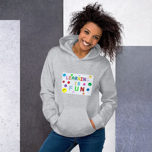 LEARNING IS FUN! Men's & Women's Fashion Premium Quality Thick Hoody Sweatshirt - Divine Inspiration Styles