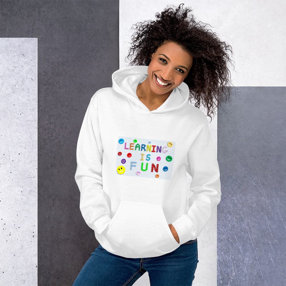 LEARNING IS FUN! Men's & Women's Fashion Premium Quality Thick Hoody Sweatshirt - Divine Inspiration Styles